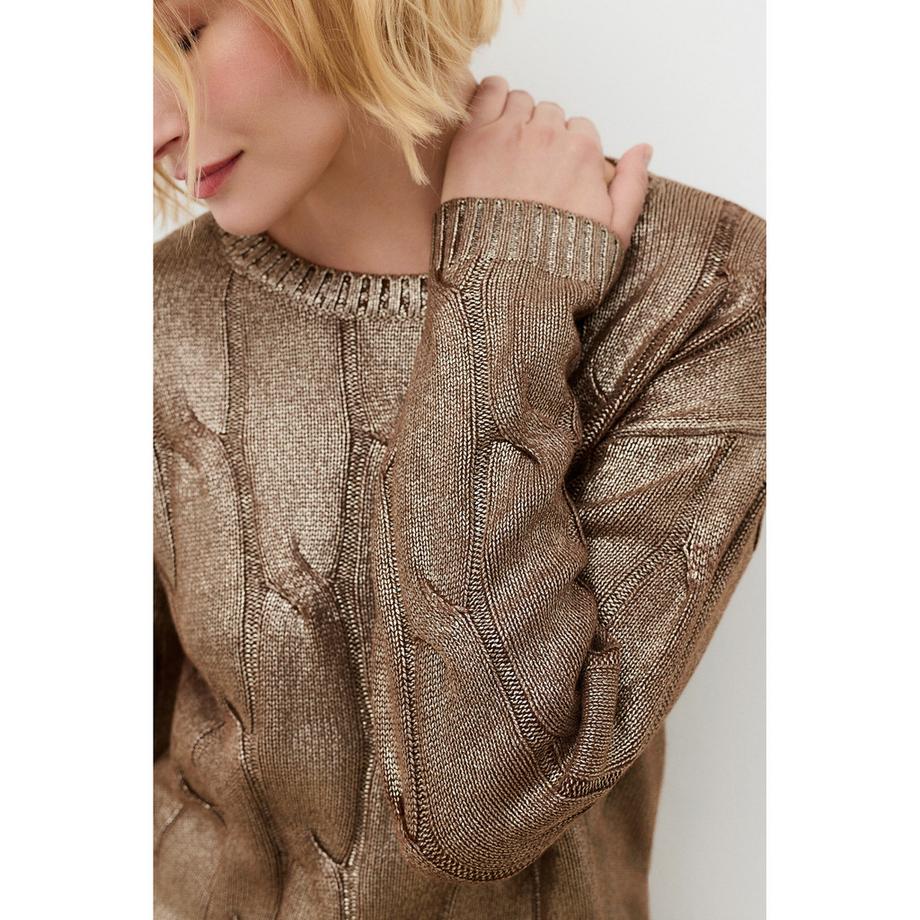 Caroll Pull à tricot torsadé  