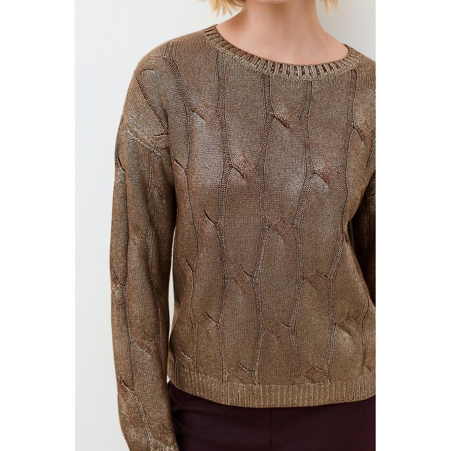 Caroll Pull à tricot torsadé  