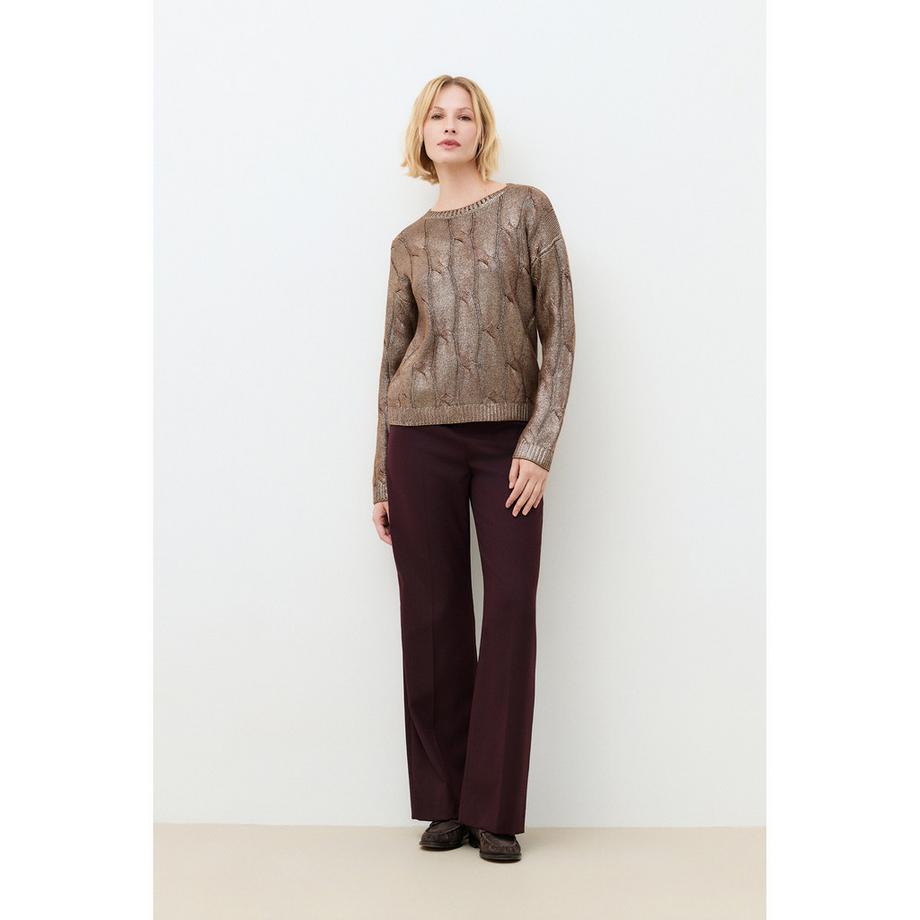 Caroll Pull à tricot torsadé  