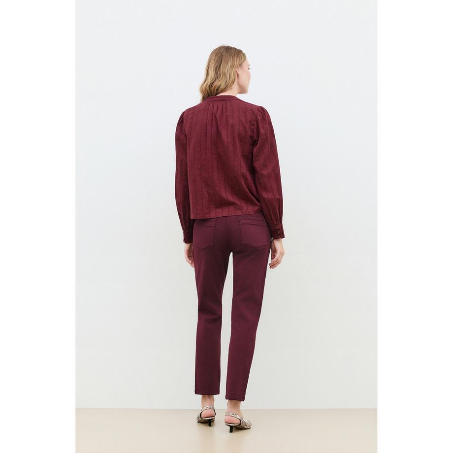 Caroll Blouse à manches longues avec col en V  