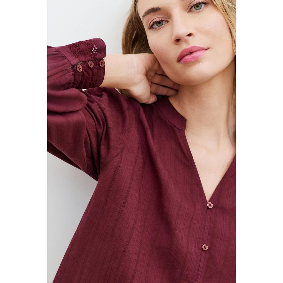 Caroll Blouse à manches longues avec col en V  