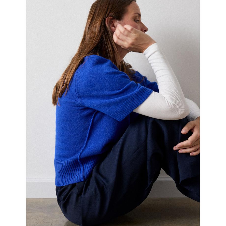 Whistles Wool Knitted T-shirt Maniche Corte  