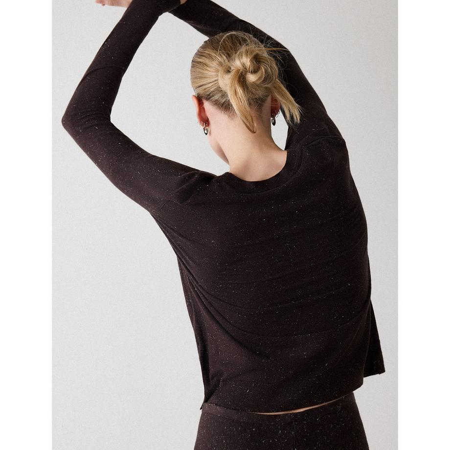 Whistles Pullover Annie Sparkle à ourlet asymétrique  