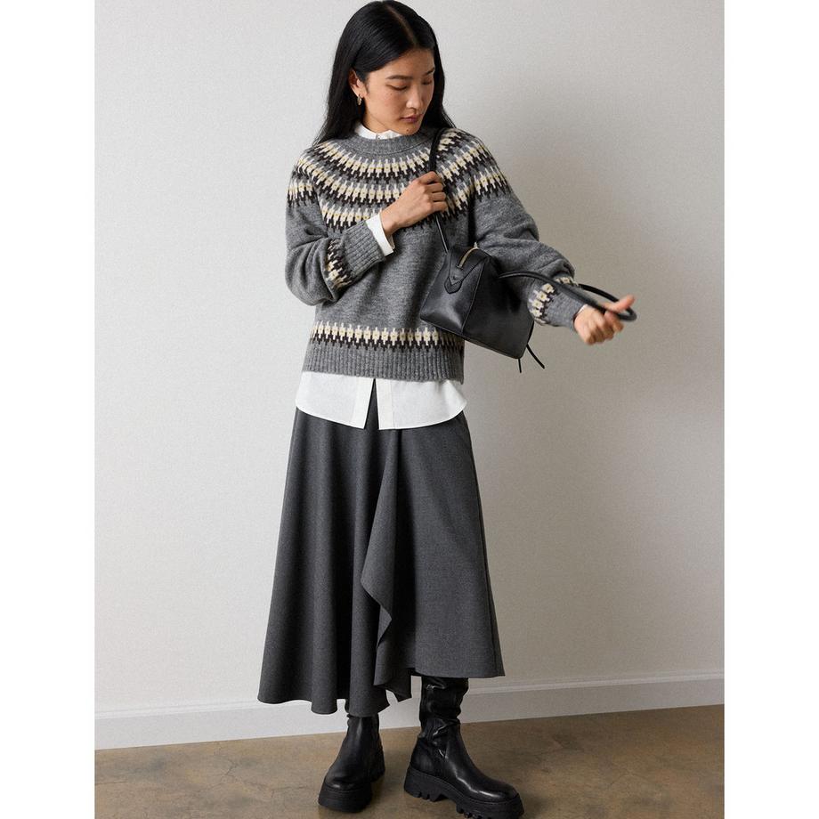 Whistles Pullover Wool Mix Fairisle  