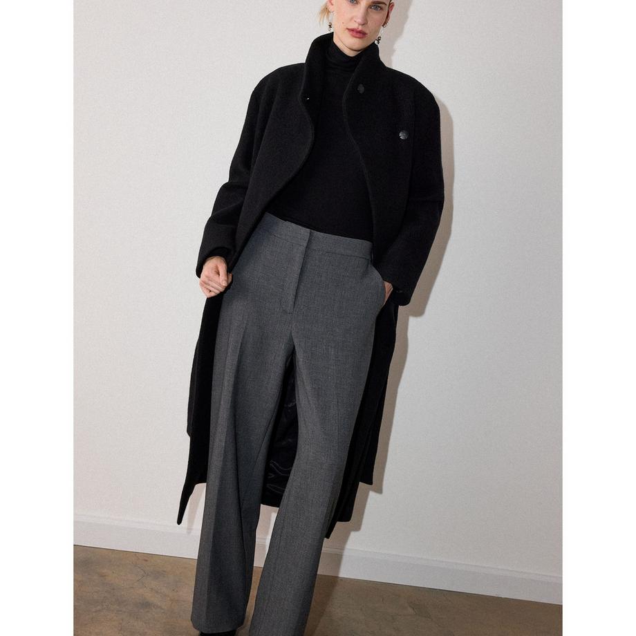 Whistles Morgana Wool Funnel Manteau Long  
