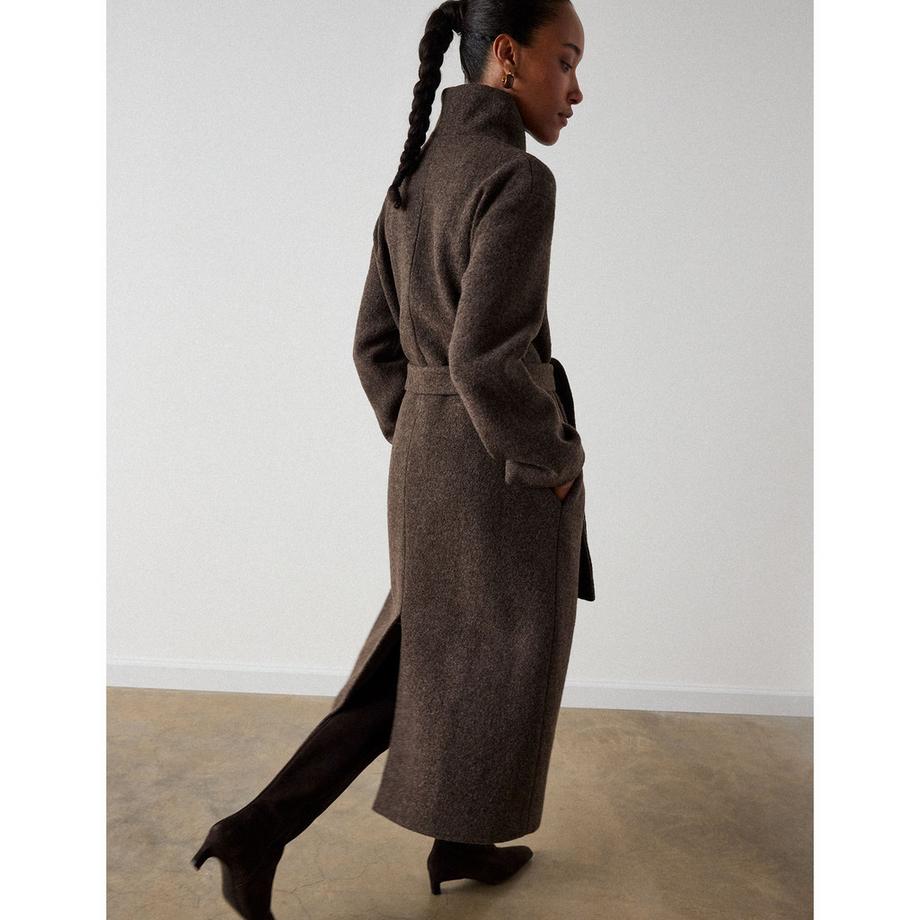 Whistles Manteau Morgana Wool Funnel  