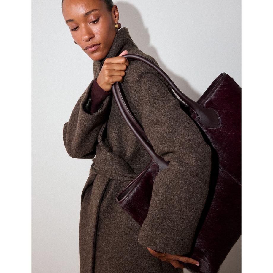 Whistles Manteau Morgana Wool Funnel  