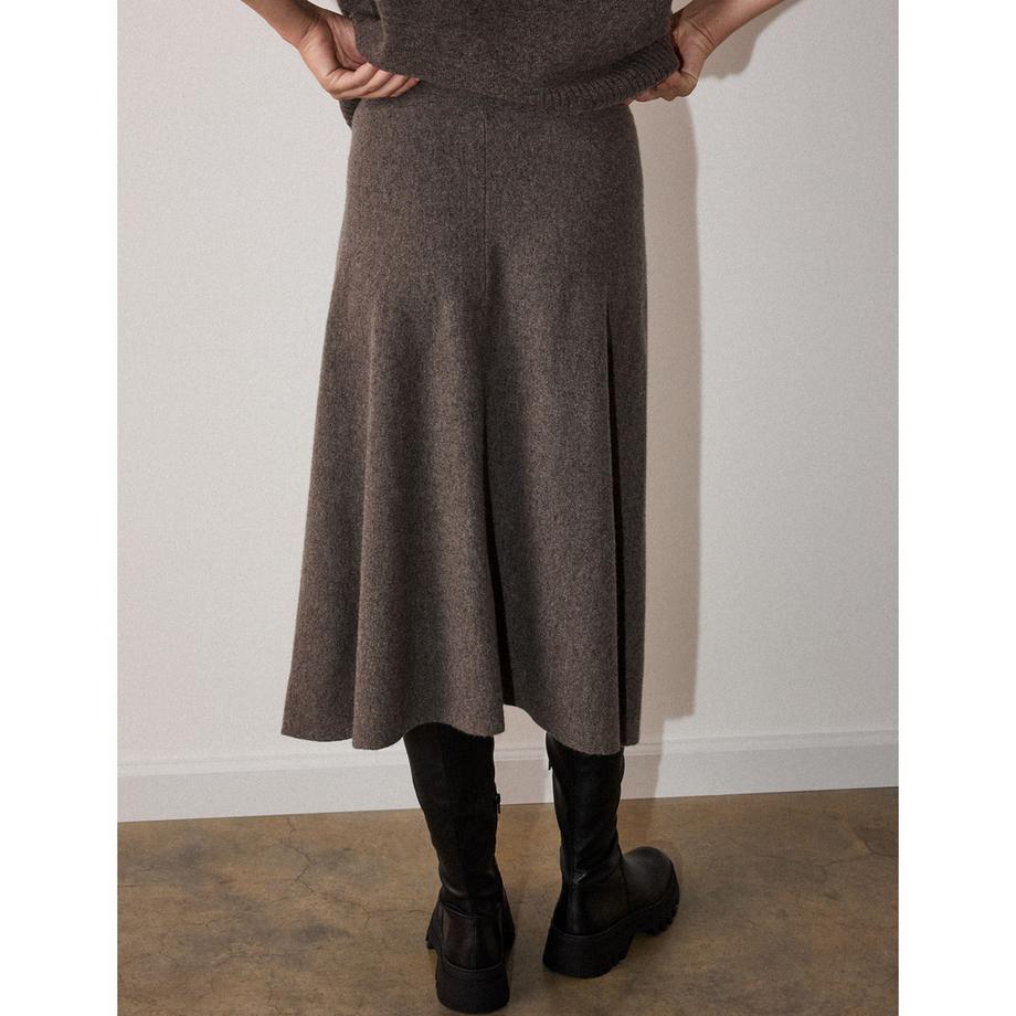 Whistles Wool Knitted Midi Rock  