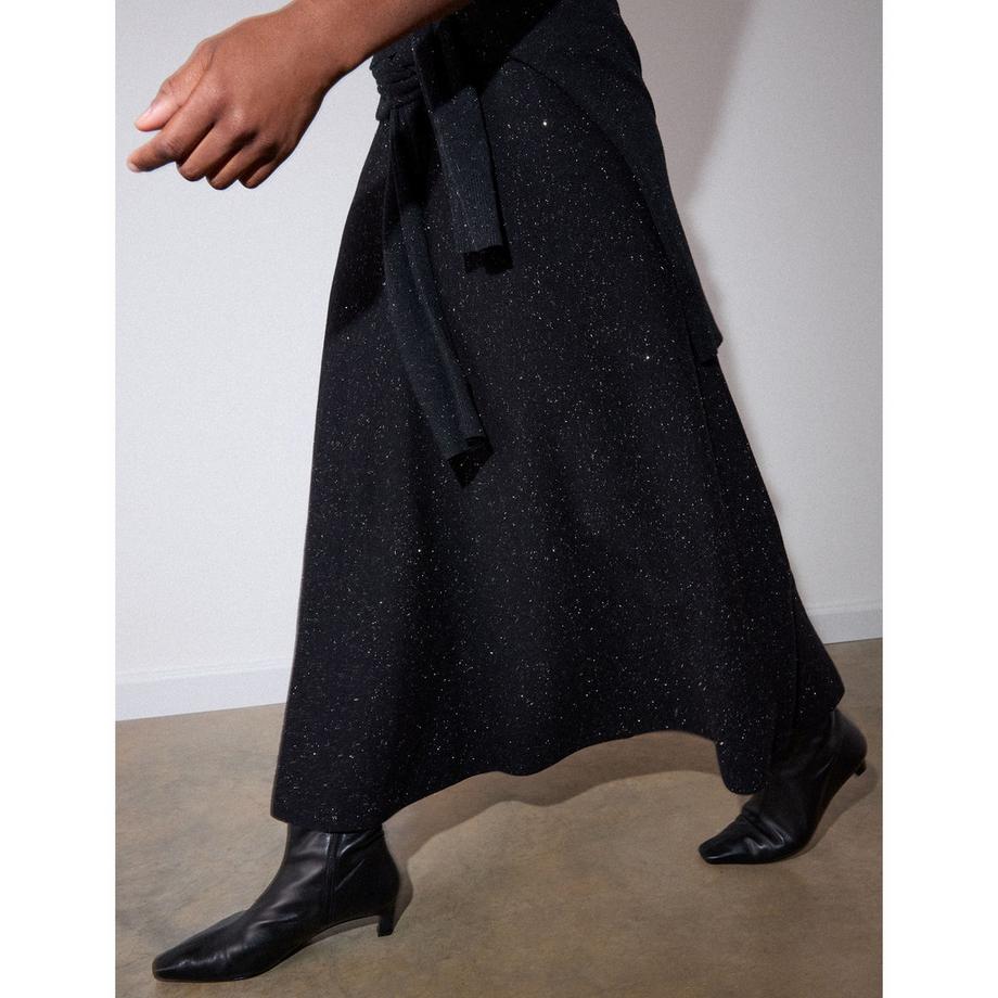 Whistles Annie Sparkle Rock mit asymmetrischem Saum  