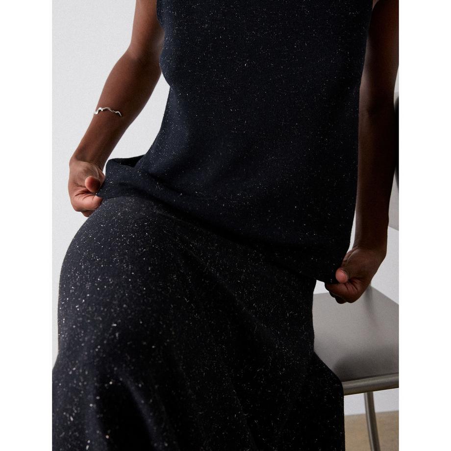 Whistles Annie Sparkle Rock mit asymmetrischem Saum  