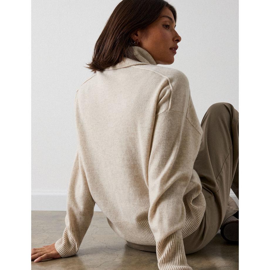Whistles Cashmere Seam Roll Pull col roulé  