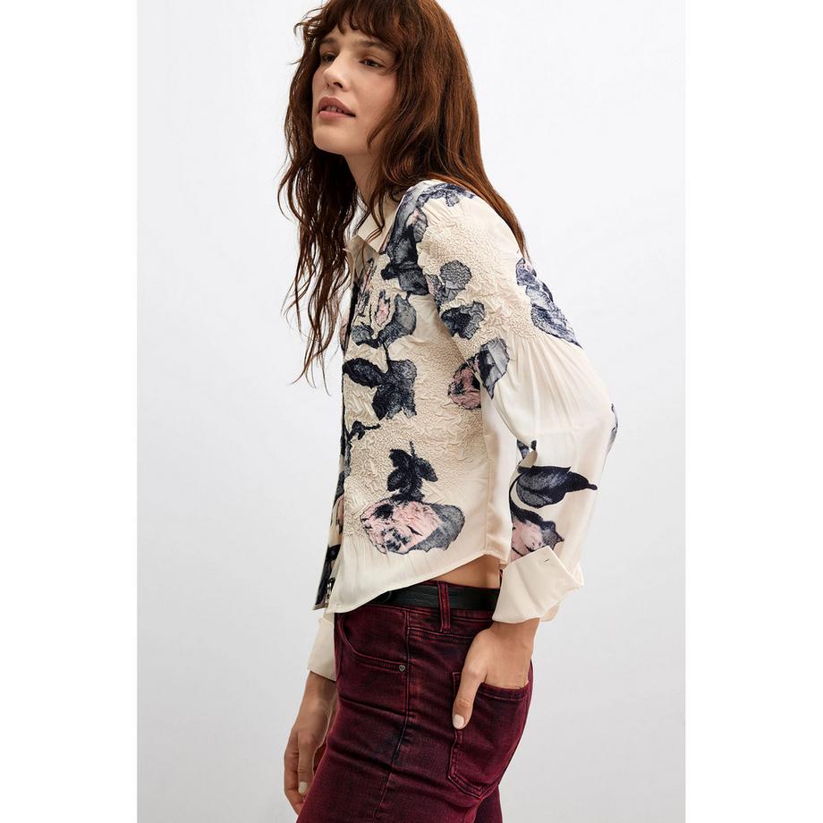 Desigual Blumendruck Langarmshirt  