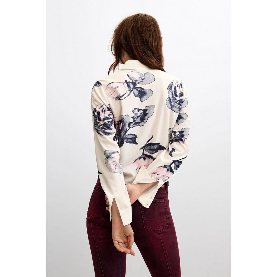 Desigual Blumendruck Langarmshirt  
