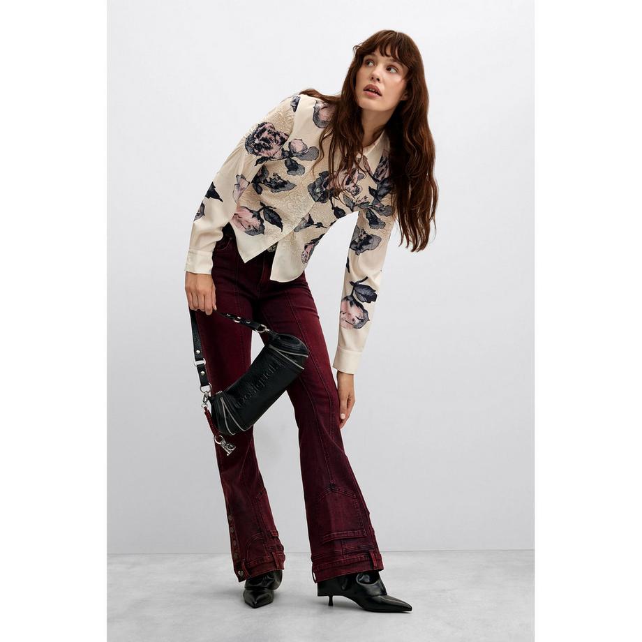 Desigual Blumendruck Langarmshirt  