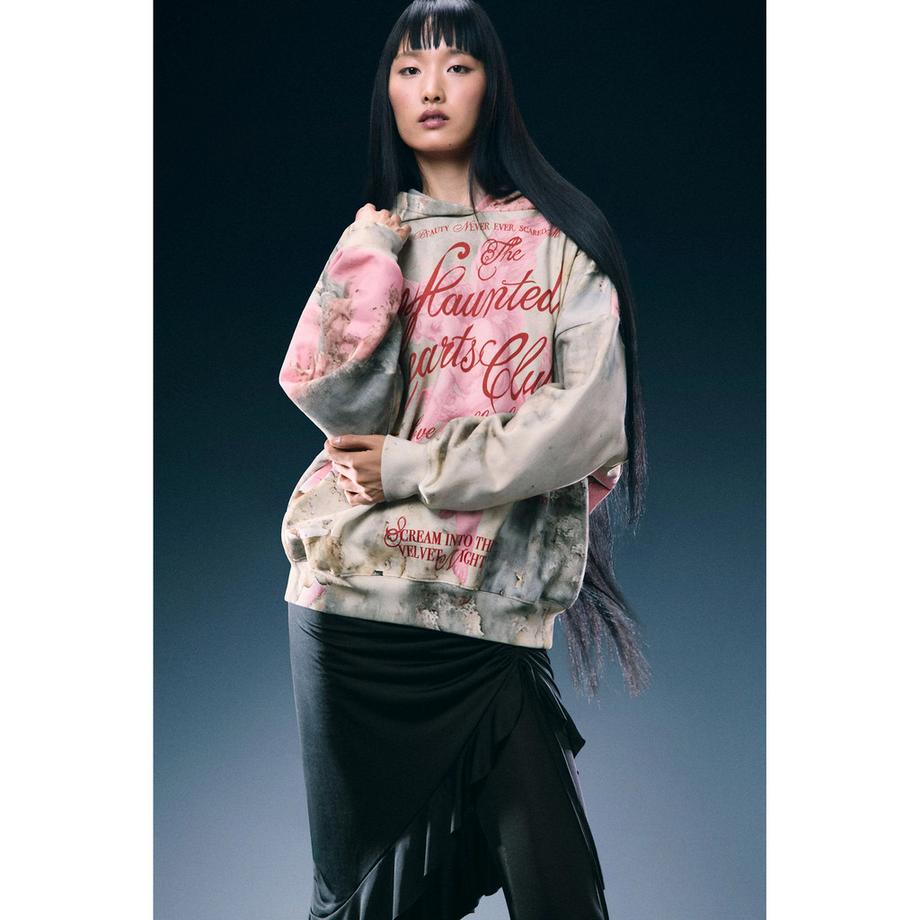 Desigual Bedruckter Kapuzenpullover  