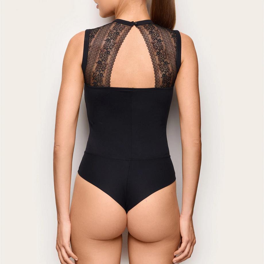 Yamamay Bodysuit con pannelli in pizzo e tagli  