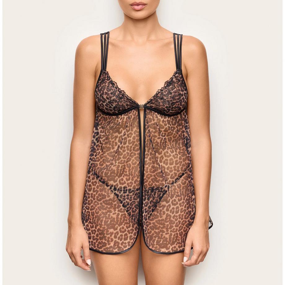 Yamamay Babydoll a stampa leopardo  