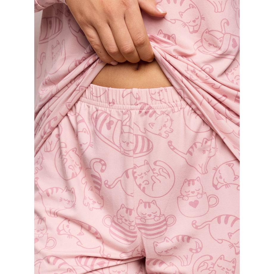 Yamamay Pigiama con stampa gatto  