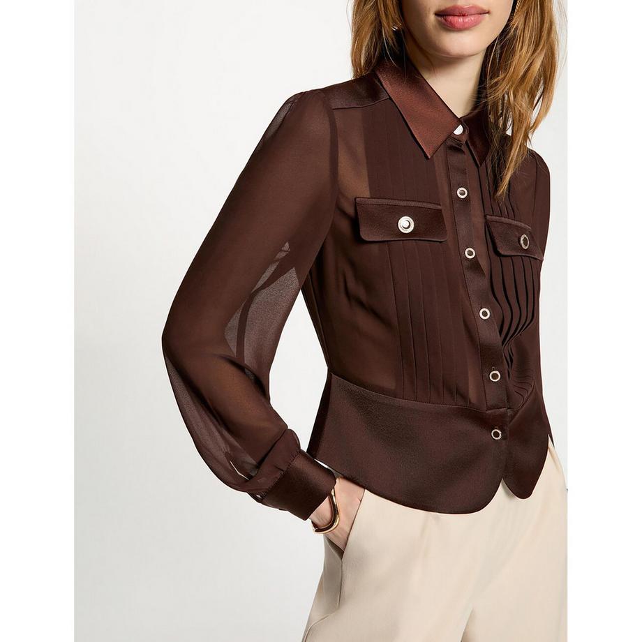 MORGAN Chemise à manches longues avec plis  