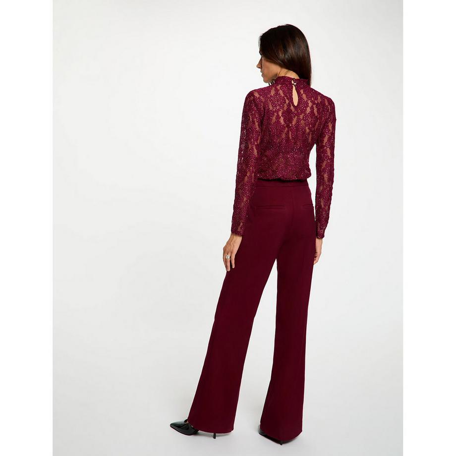 MORGAN T-shirt in pizzo a maniche lunghe  