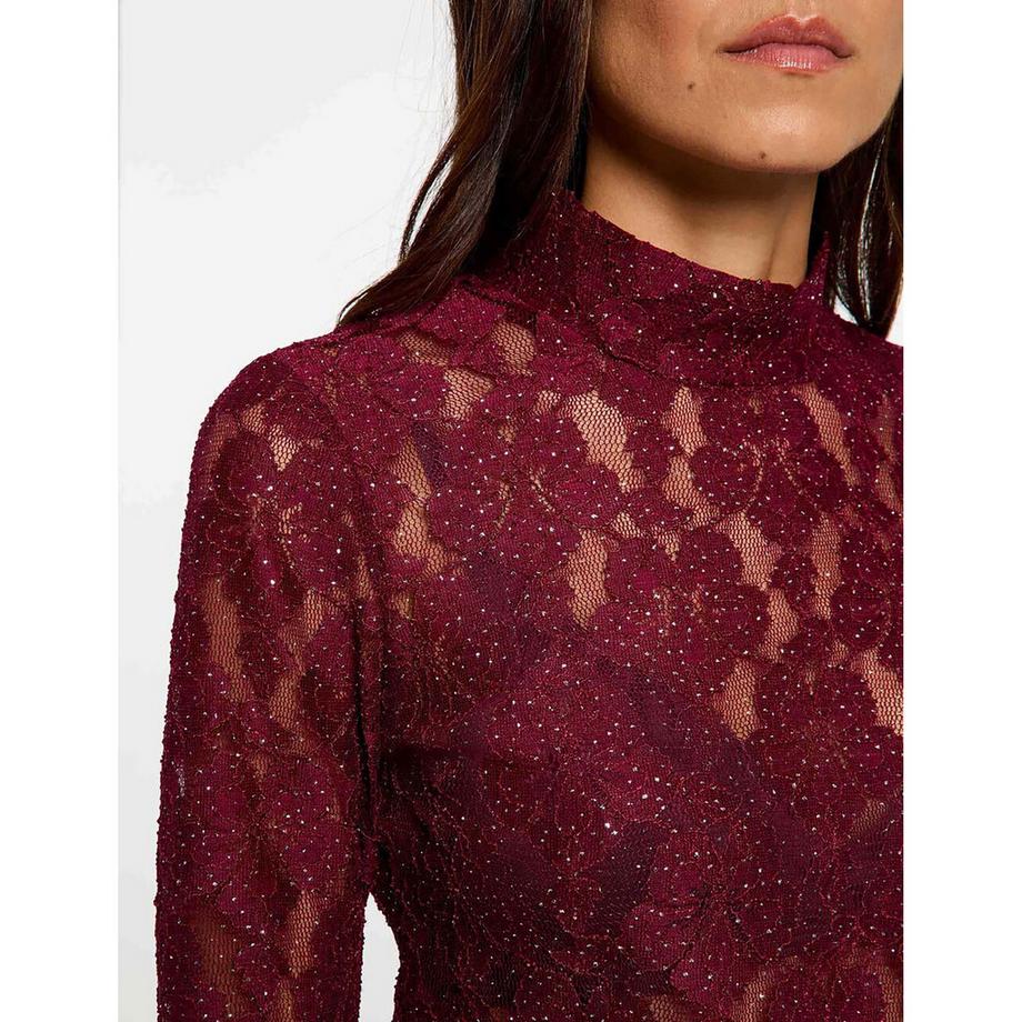 MORGAN T-shirt in pizzo a maniche lunghe  