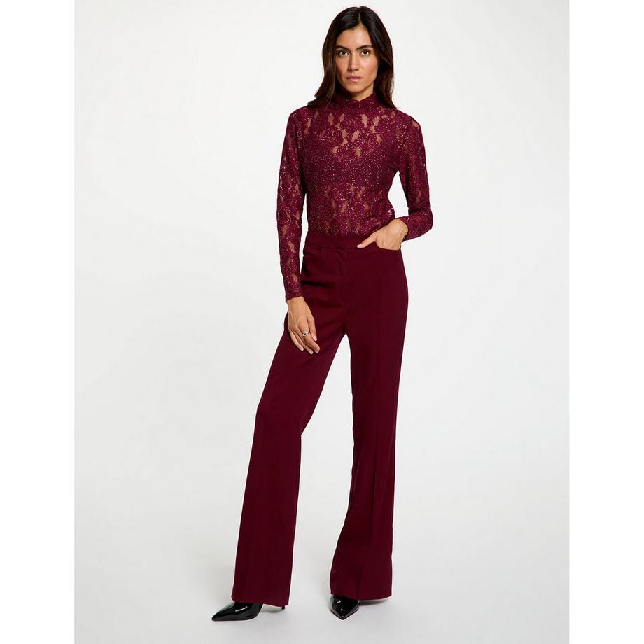 MORGAN T-shirt in pizzo a maniche lunghe  