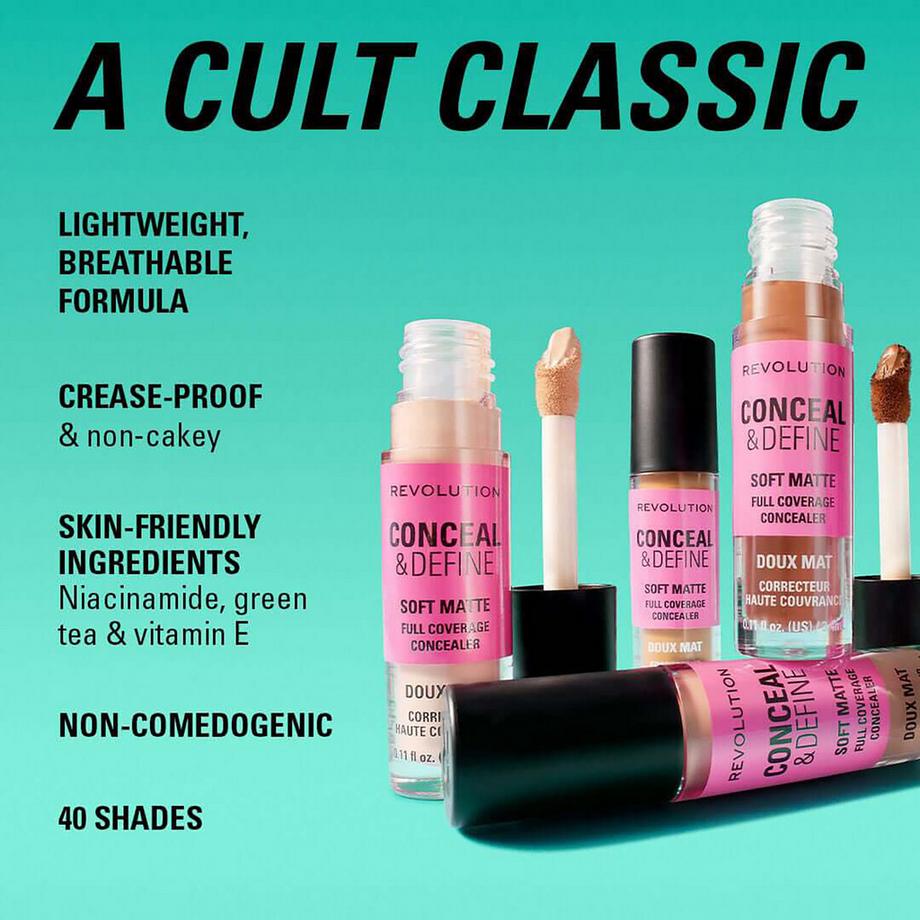 Revolution  Conceal and Define Full Coverage Concealer  