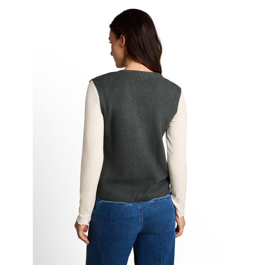 TOM TAILOR Gilet tricoté col en V  