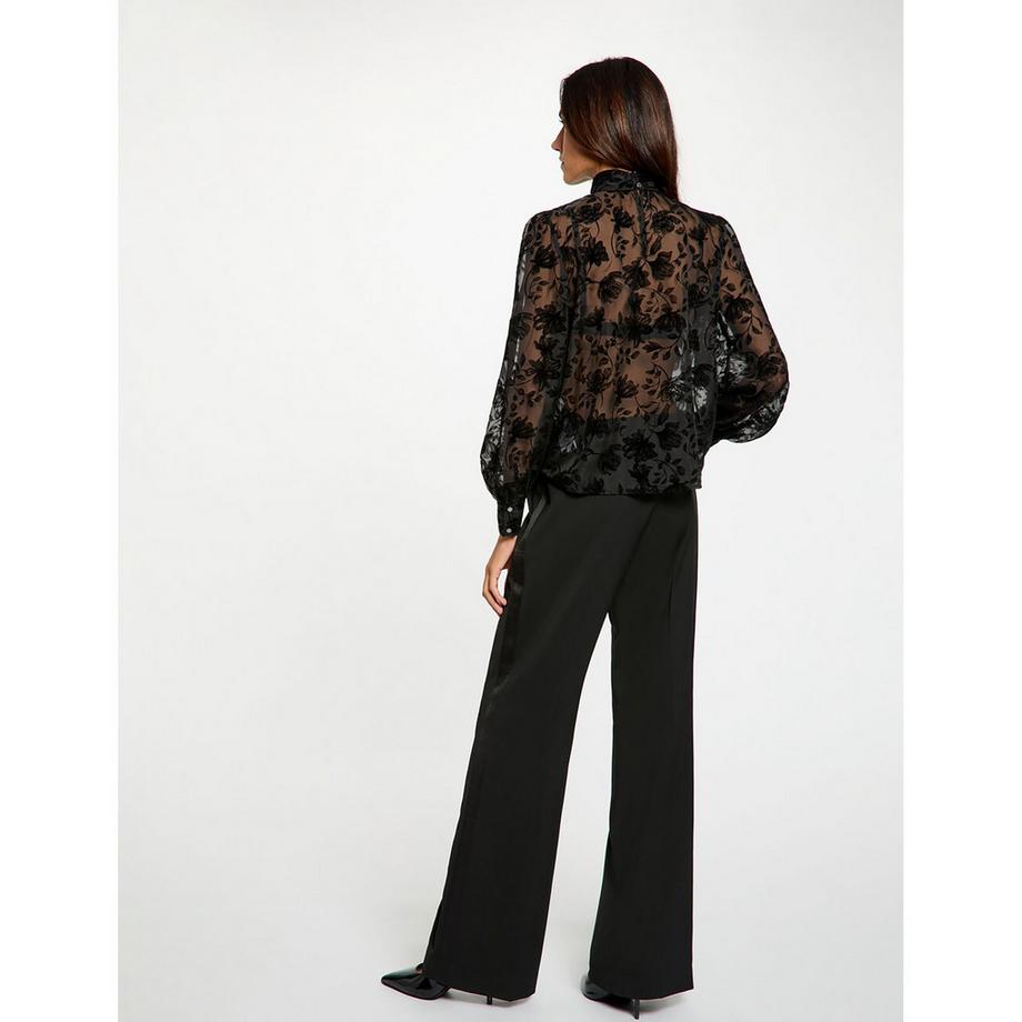 MORGAN Blouse à motif floral avec col noué  