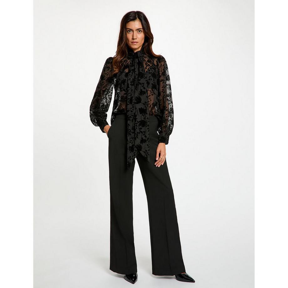 MORGAN Blouse à motif floral avec col noué  