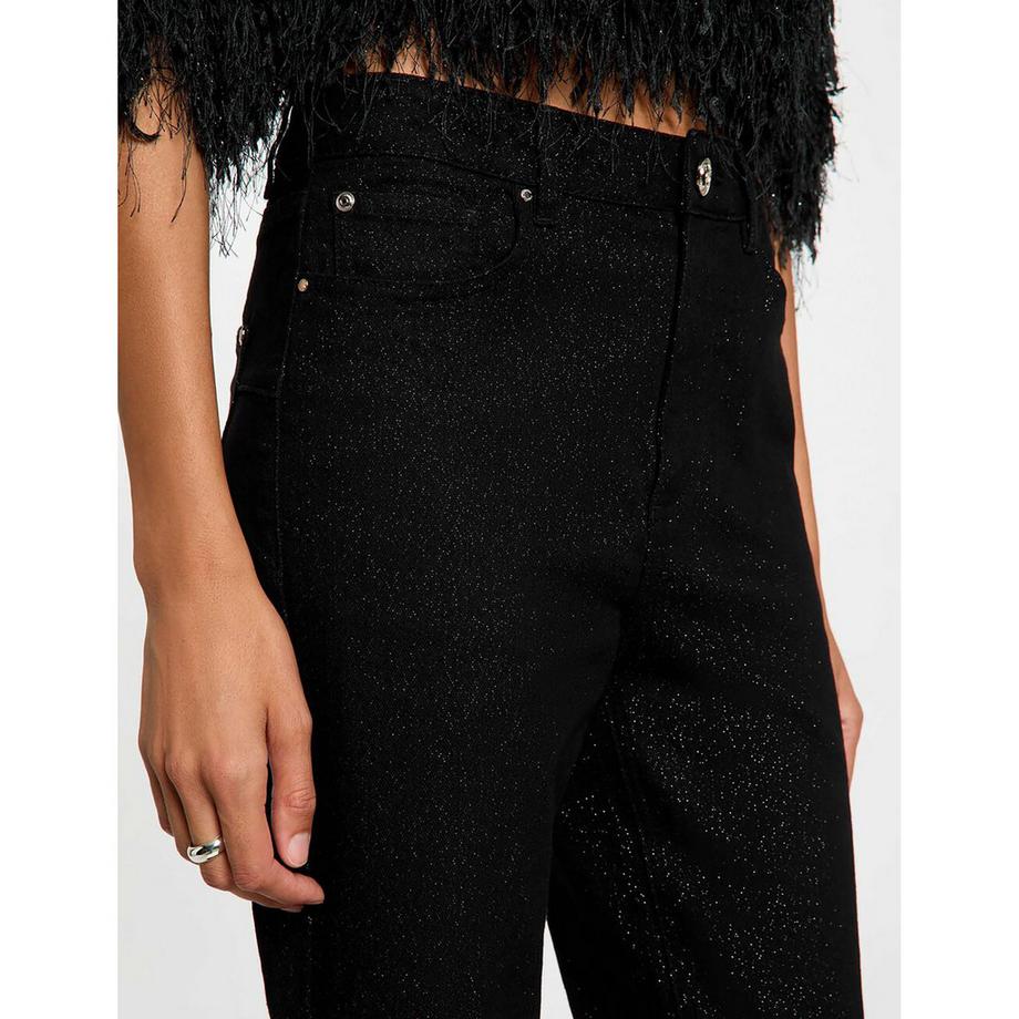 MORGAN Jeans large jambe avec paillettes  