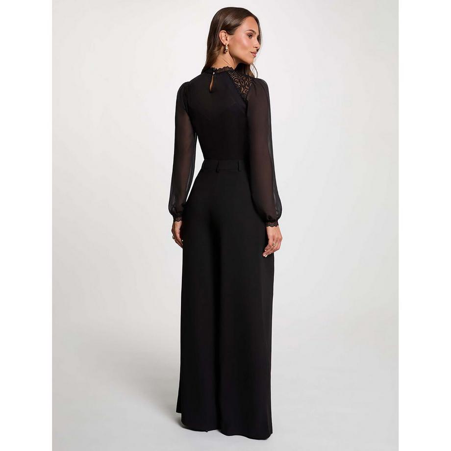 MORGAN T-shirt a maniche lunghe con inserto in pizzo  