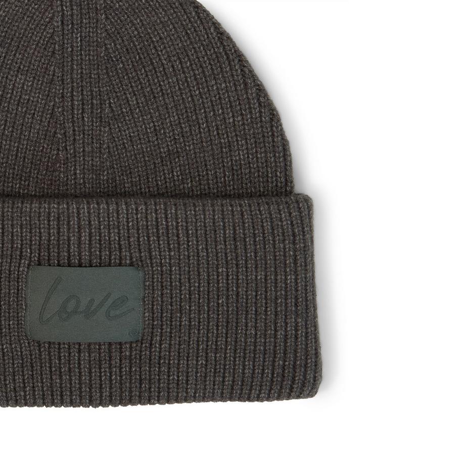 TOM TAILOR Bonnet tricoté avec patch en forme de cœur  
