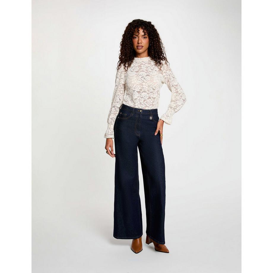 MORGAN T-shirt a maniche lunghe in pizzo  