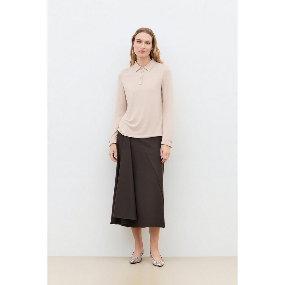 Caroll Langarm Polo T-Shirt  