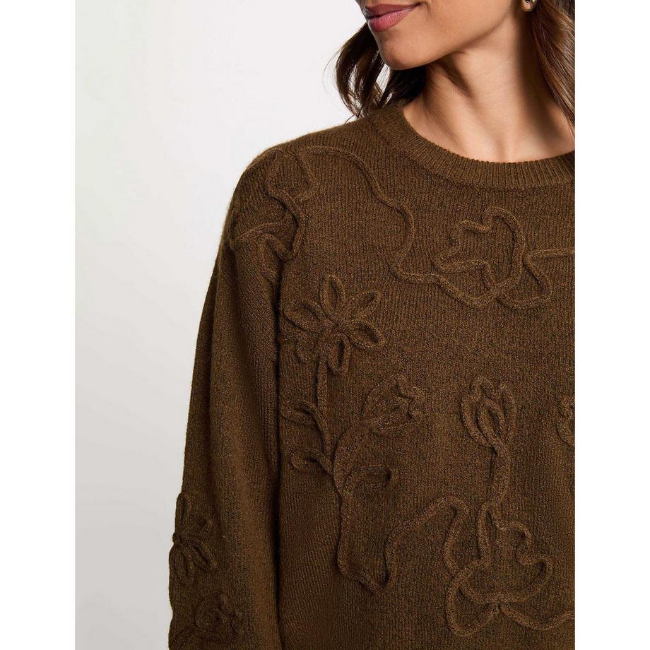 MORGAN Maglione a maglia floreale  