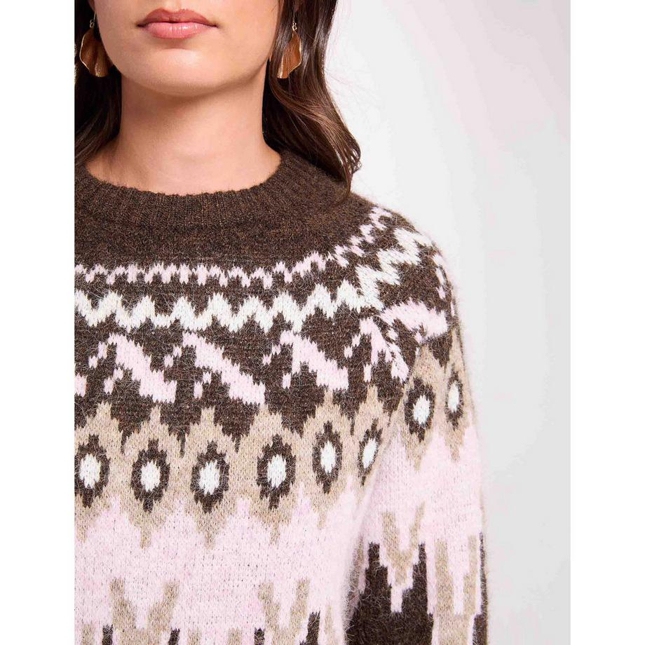 MORGAN Maglione a motivo Fair Isle  
