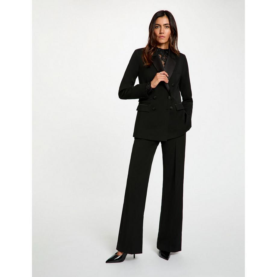 MORGAN Blazer doppio petto con risvolti in raso  