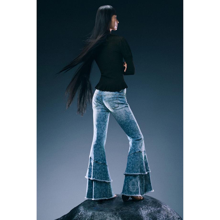Desigual Jeans Svasati con Stampa Floreale  