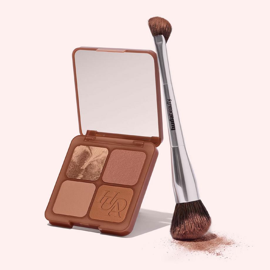 Huda Beauty  Dual-ended Bronze & Contour Brush - Doppelseitiger Konturpinsel 