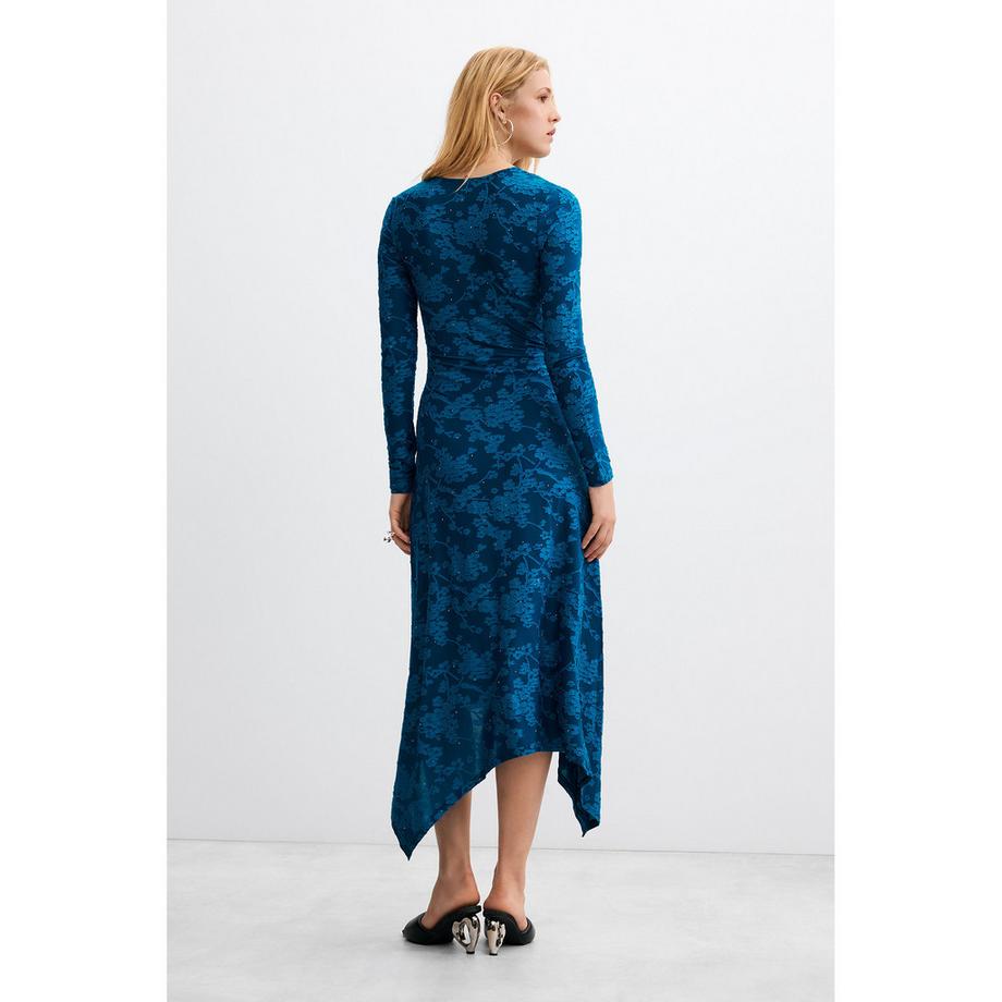 Desigual Robe enroulée à imprimé floral avec ourlet asymétrique  