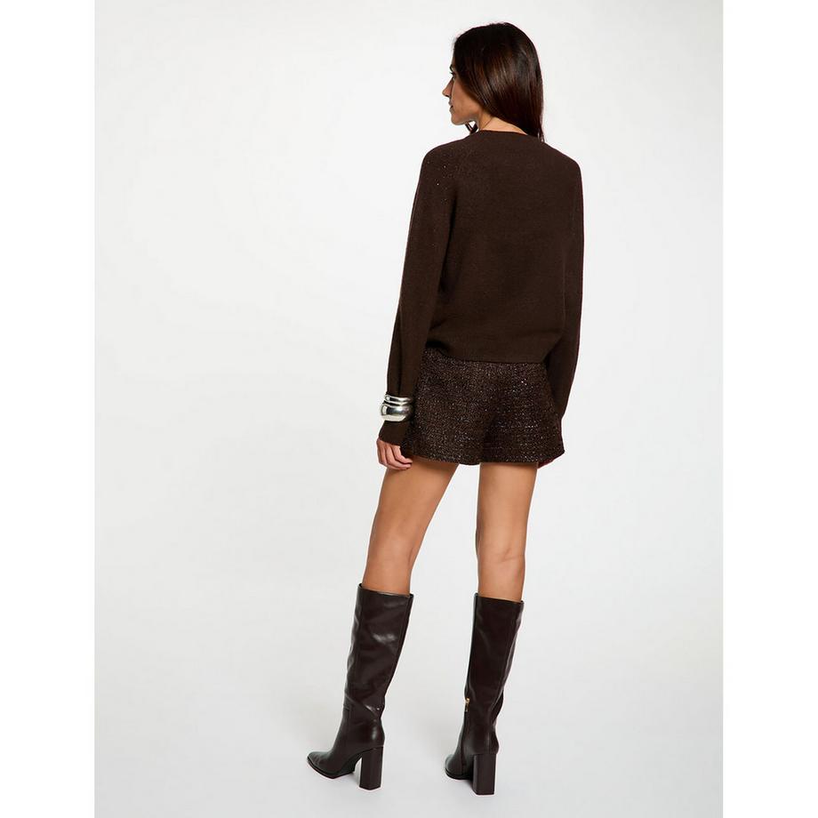 MORGAN Shorts in tweed con tasche con bottoni  