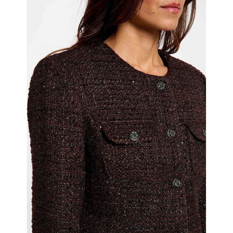 MORGAN Gilet in tweed con dettaglio paillettes  