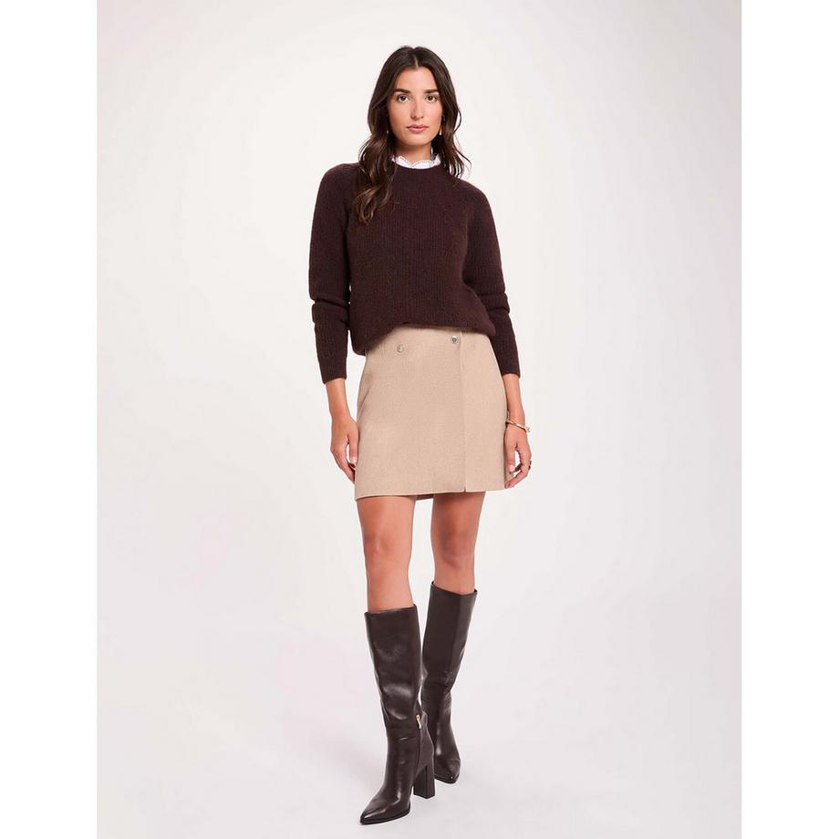 MORGAN Maglione a maglia costata  