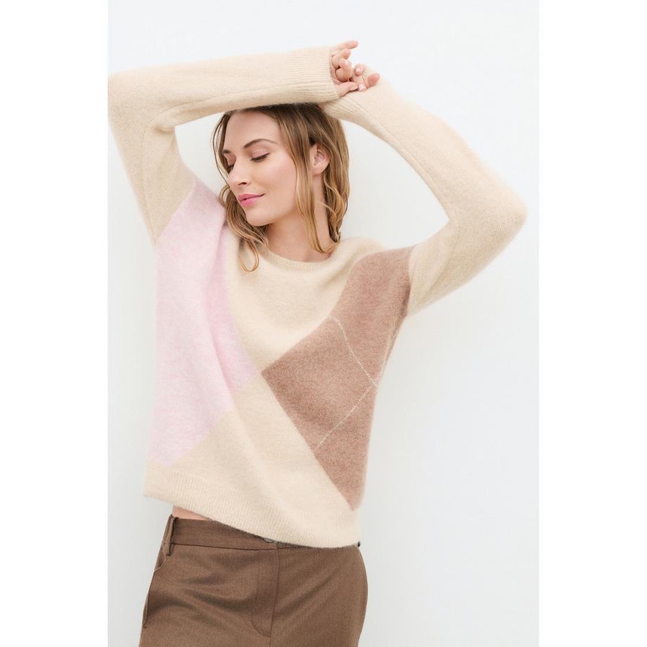 Caroll Maglione a motivo argyle  