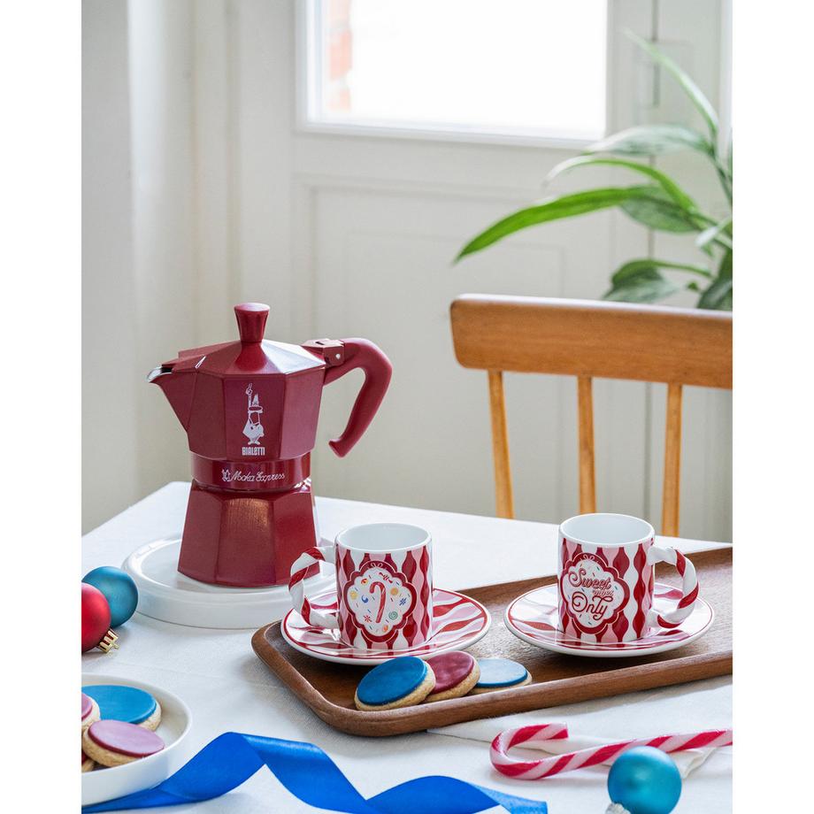 BIALETTI Kaffeebereiter-Set Moka Express 3T Candyland 