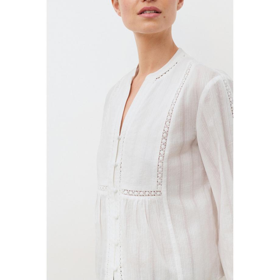 Caroll Bestickte Langarm Bluse  