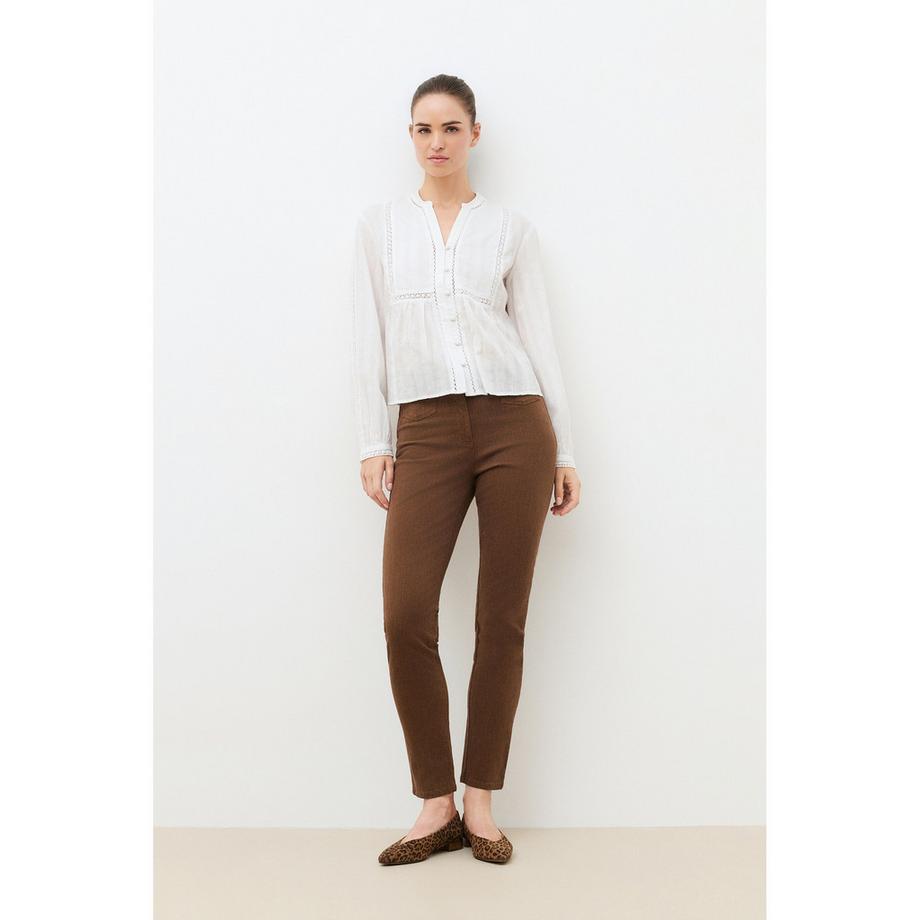 Caroll Bestickte Langarm Bluse  
