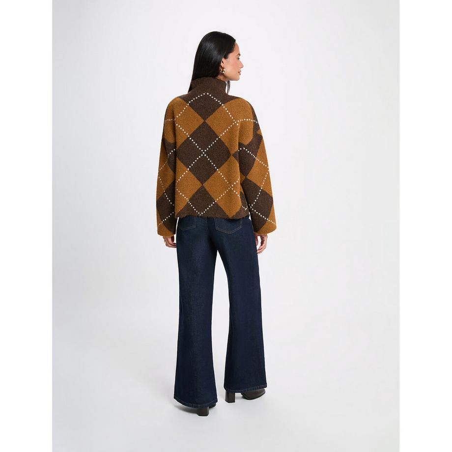 MORGAN Pullover à motif Argyle  