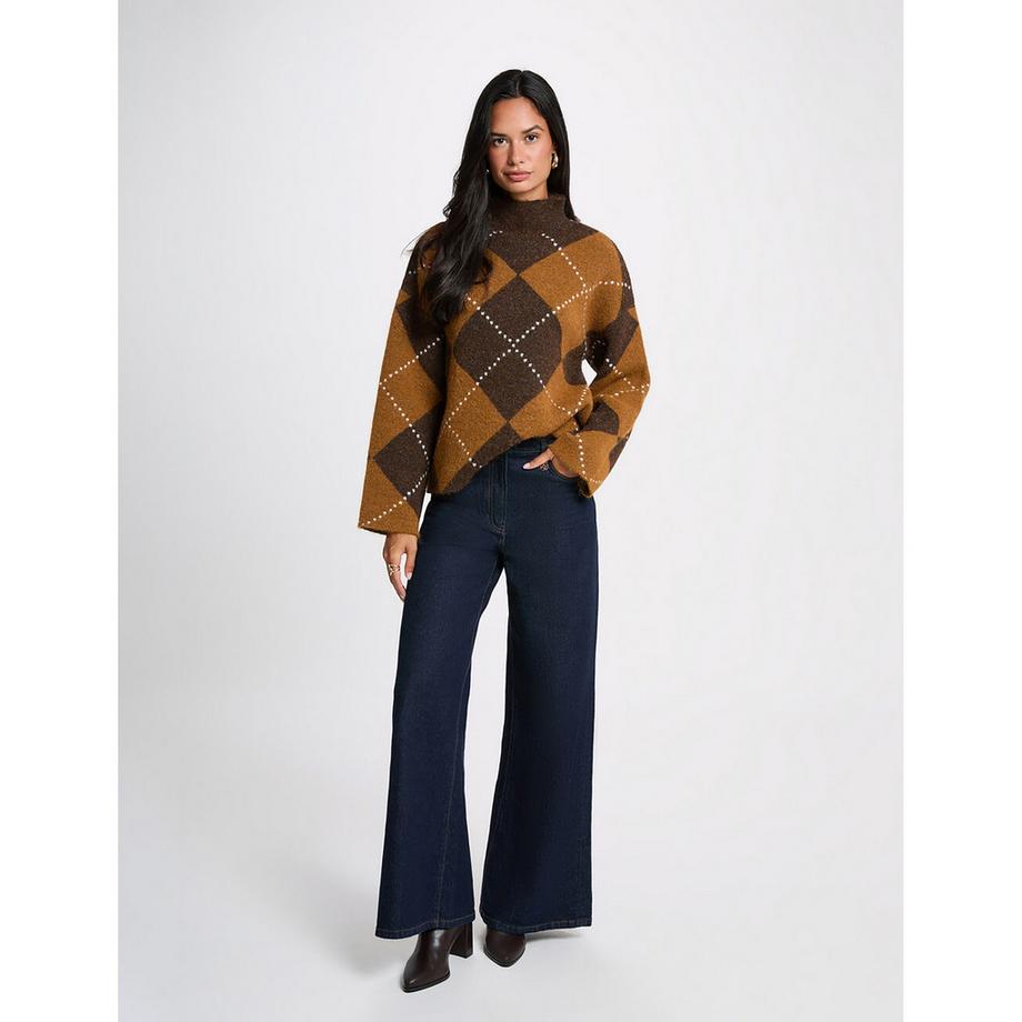 MORGAN Pullover à motif Argyle  